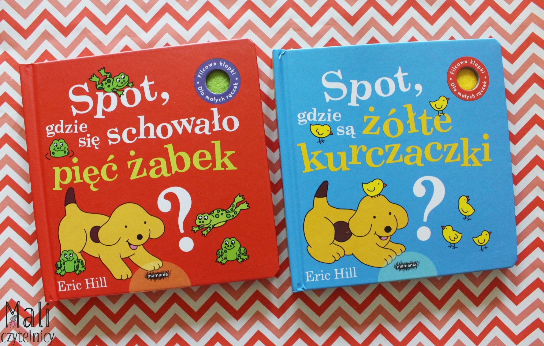 Spot, gdzie się schowało pięć żabek? / Spot, gdzie są żółte kurczaczki?