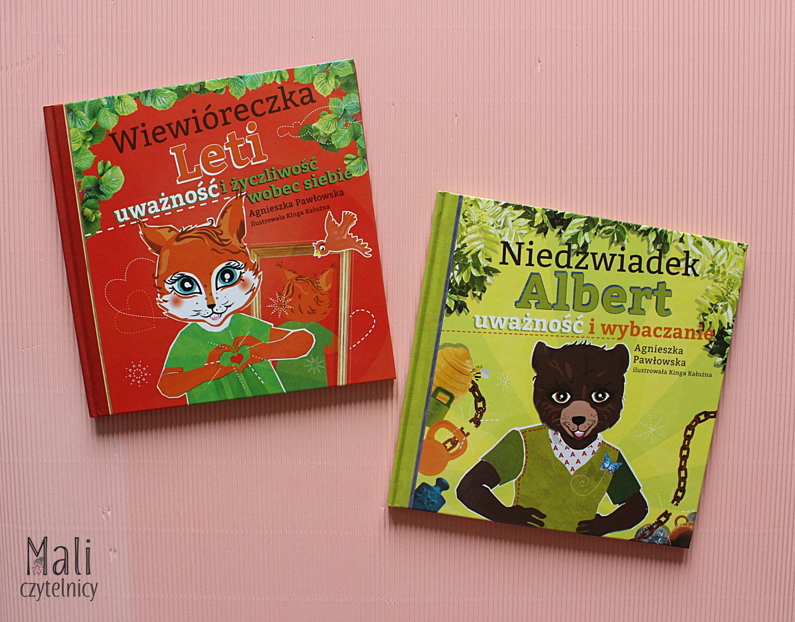 Wiewióreczka Leti. Uważność i życzliwość wobec siebie / Niedźwiadek Albert. Uważność i wybaczanie.