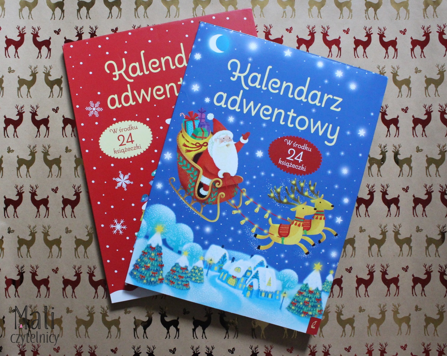 Kalendarze adwentowe z 24 książeczkami w środku