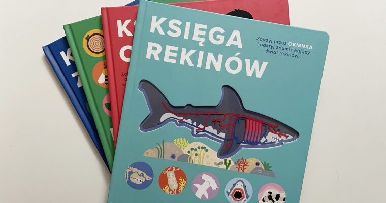 Księga rekinów. Encyklopedia z folią.